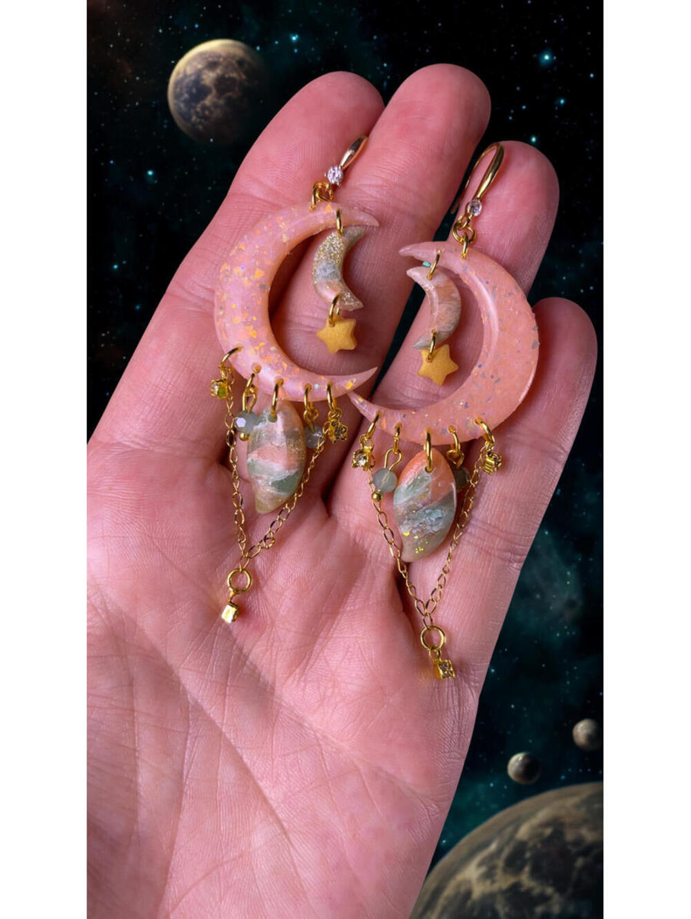 The Selen Dangle in Fresh Peach